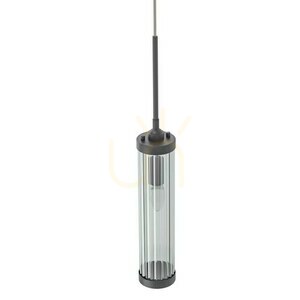 Pendelleuchte Fiatto Nero Open Design Highlights Mattschwarz Metall Glas E14 small 2