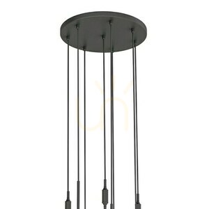 Pendelleuchte Open Design Highlights Ero VIII 8-flammig Weiß Opal Schwarz G9 40 cm small 2