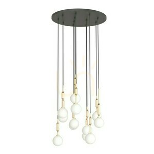 Pendelleuchte Ero XII 60 Gold Weißer Opal von Open Design Highlights small 3