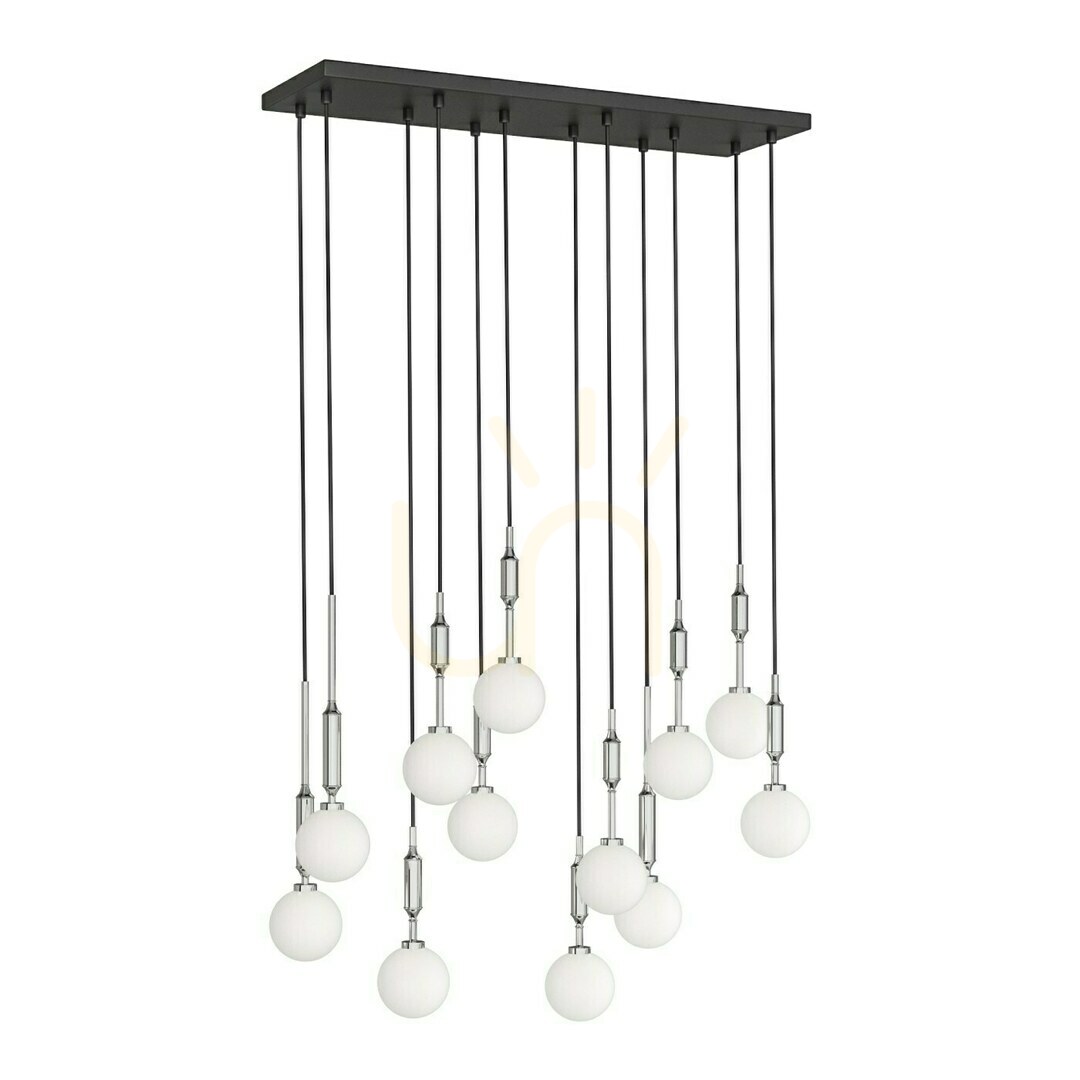 Závesné svietidlo Open Design Highlights Ero XII chróm 80x25 cm 12xG9
