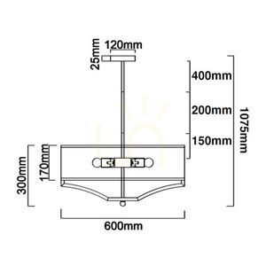 Pendelleuchte Open Design Highlights Gerdo 4-flammig Weiß-Creme Satin-Gold E27 600 mm small 6