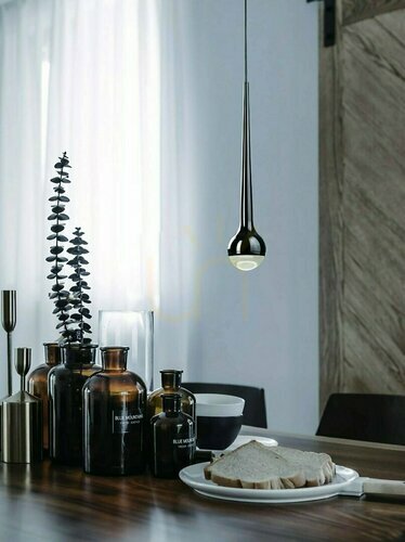 Prüfen Pendelleuchte Cappi Chrom transparent LED 5W 3000K Open Design Highlights