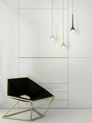 Prüfen Pendelleuchte Crima Gold Transparent LED 6W 3000K Open Design Highlights