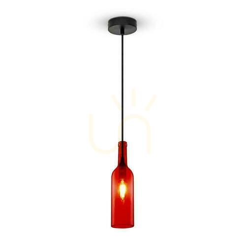 Prüfen V-TAC Pendelleuchte Bottle Red VT-7558-R 5 Jahre Garantie