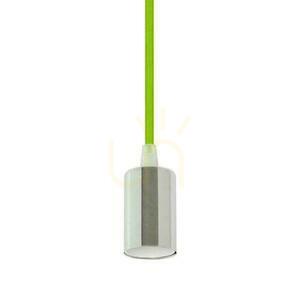 V-TAC Pendelleuchte Chrom Metall Grüner Draht VT-7338-GN 5 Jahre Garantie small 1