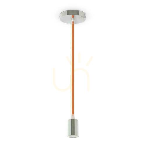 Prüfen V-TAC Pendelleuchte Chrom Metall Orange Draht VT-7338-O 5 Jahre Garantie