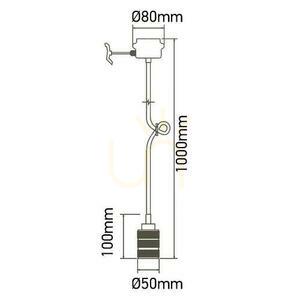 V-TAC VT-7999-BV Bronze-Pendelleuchte mit 5 Jahren Garantie small 3
