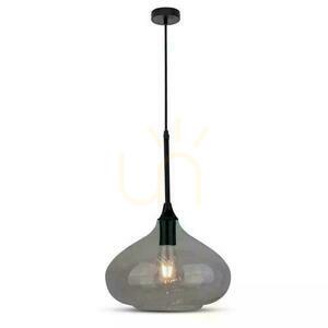 V-TAC Moderne Pendelleuchte Schwarzes Glas fi280mm VT-7281-BG 5 Jahre Garantie small 0