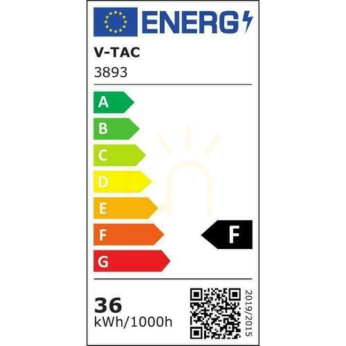 Prüfen V-TAC 36W Sleek Double Ceiling Surface Mounted Chrom VT-7037 4000K 2700lm 3 Jahre Garantie