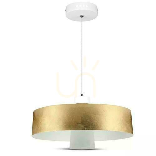 Prüfen LED-Pendelleuchte V-TAC 7W (Acryl) Gold 340x190mm VT-7666-G 3000K 400lm 3 Jahre Garantie
