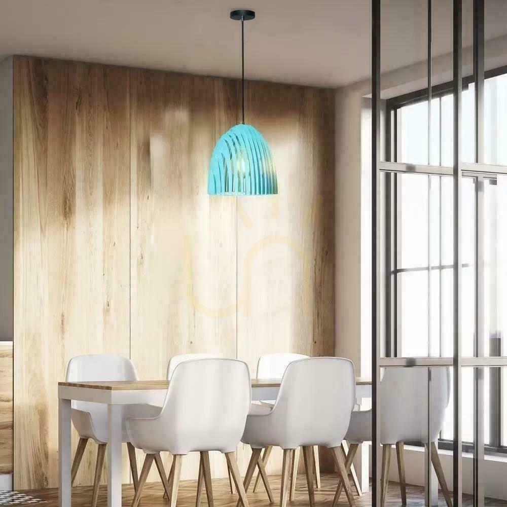 Aussicht V-TAC Cone Serie Pendelleuchte Prisma Blau E27 T250x270mm VT-7255-B 5 Jahre Garantie V-TAC Cone Serie Pendelleuchte Prisma Blau E27 T250x270mm VT-7255-B 5 Jahre Garantie