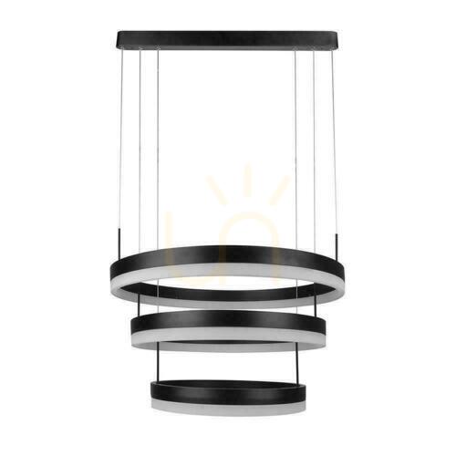 Prüfen LED-Pendelleuchte V-TAC Soft Light VT-82-3 schwarz, 92 W, 4562 lm, 3000 K, dimmbar