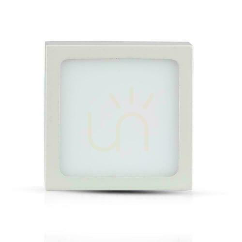 Prüfen V-TAC Premium 18W Square VT-1805SQ 3000K 1500lm LED-Panel für Oberflächenmontage.