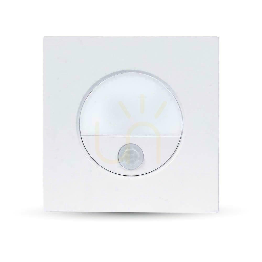Prüfen Treppenhausleuchte 3W LED V-TAC Weiß Bewegungsmelder 230V VT-8035 4000K 100lm Treppenhausleuchte 3W LED V-TAC Weiß Bewegungsmelder 230V VT-8035 4000K 100lm