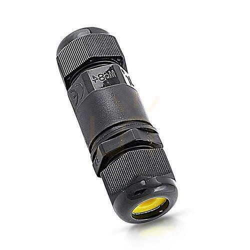 Prüfen Hermetischer Koppler 2x3Pin Schwarz 0.5-1.5mm2 Kabeldurchmesser 5-9mm IP68 V-TAC VT-868