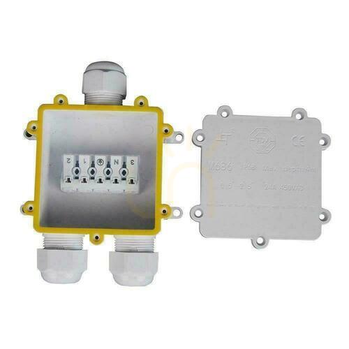 Prüfen Wasserdichte Anschlussdose V-TAC VT-870 weiß IP68 für Kabel 8–12 mm