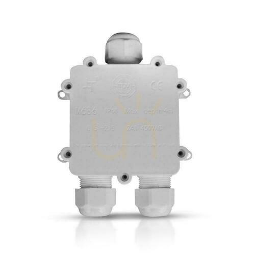 Prüfen Wasserdichte Anschlussdose V-TAC VT-870 weiß IP68 für Kabel 8–12 mm