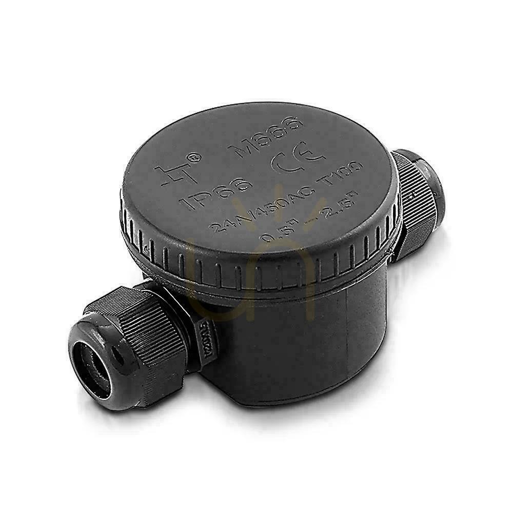 Prüfen Hermetische Verteilerdose 2x3Pin Schwarz 24A AC:450V Drahtdurchmesser 5-9mm IP66 V-TAC VT-881 Hermetische Verteilerdose 2x3Pin Schwarz 24A AC:450V Drahtdurchmesser 5-9mm IP66 V-TAC VT-881