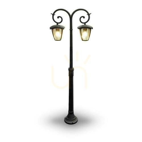 Prüfen Gartenlaterne V-TAC 2XE27 1410mm IP44 Schwarz VT-738