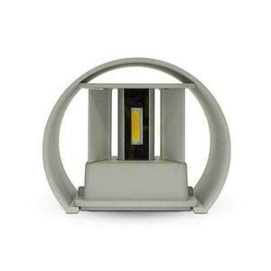 Wandmontage 6W V-TAC Oben Unten Verstellbar Grau Rund IP65 Bridgelux VT-756 3000K 660lm small 1