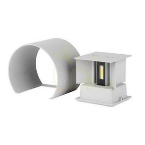 Wandmontage 6W V-TAC Oben Unten Verstellbar Grau Rund IP65 Bridgelux VT-756 3000K 660lm small 4