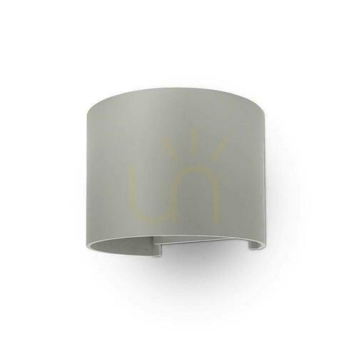 Prüfen Wandmontage 6W V-TAC Oben Unten Verstellbar Grau Rund IP65 Bridgelux VT-756 3000K 660lm