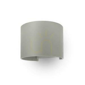 Wandmontage 6W V-TAC Oben Unten Verstellbar Grau Rund IP65 Bridgelux VT-756 3000K 660lm small 0