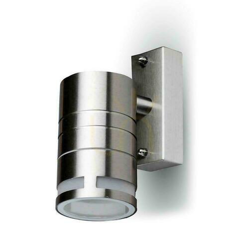 Prüfen V-TAC VT-7631 Außenwandleuchte GU10 Edelstahl Mattglas IP44