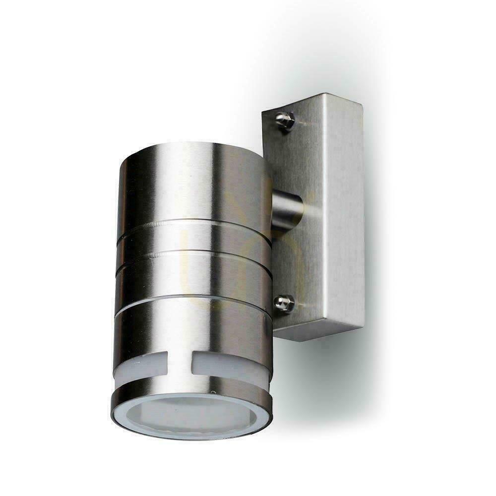 Prüfen V-TAC VT-7631 Außenwandleuchte GU10 Edelstahl Mattglas IP44 V-TAC VT-7631 Außenwandleuchte GU10 Edelstahl Mattglas IP44