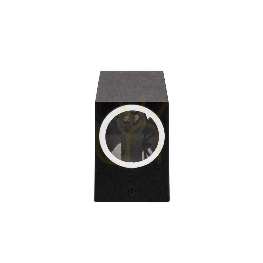 Vorschau Wandleuchte V-TAC GU10 Aluminium Quadratisch Schwarz Oben Unten IP44 VT-7652 Wandleuchte V-TAC GU10 Aluminium Quadratisch Schwarz Oben Unten IP44 VT-7652