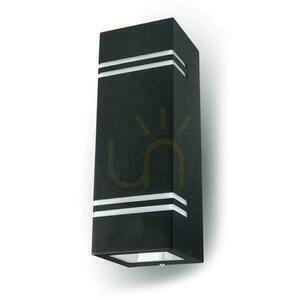 Garten-Wandleuchte V-TAC Square Black GU10 Top Bottom IP44 VT-7662 3 Jahre Garantie small 0