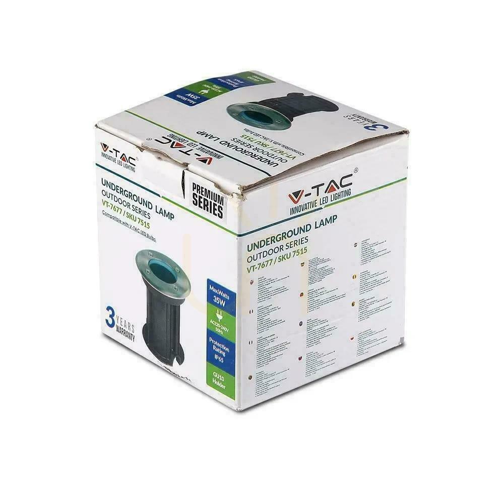 Zeige Garten Bodeneinbauleuchte Rund Rund Gebürsteter Stahl GU10 IP65 V-TAC VT-7677. Garten Bodeneinbauleuchte Rund Rund Gebürsteter Stahl GU10 IP65 V-TAC VT-7677.