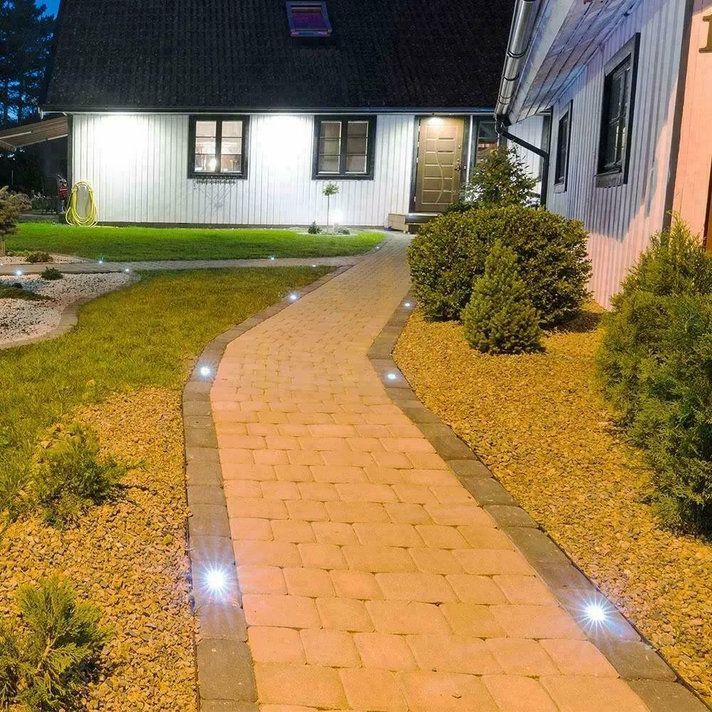 Vorschau Garten Bodenmontiert Gepunktet Quadratisch Gebürsteter Stahl GU10 IP65 V-TAC VT-7677 Garten Bodenmontiert Gepunktet Quadratisch Gebürsteter Stahl GU10 IP65 V-TAC VT-7677