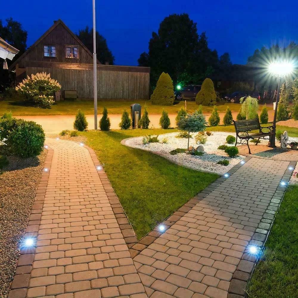 Anzeige Garten Bodenmontiert Gepunktet Quadratisch Gebürsteter Stahl GU10 IP65 V-TAC VT-7677 Garten Bodenmontiert Gepunktet Quadratisch Gebürsteter Stahl GU10 IP65 V-TAC VT-7677
