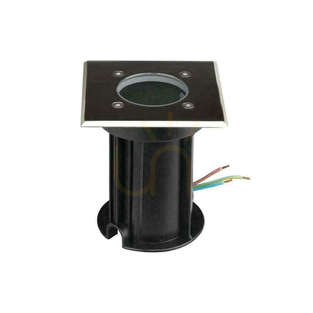 Prüfen Garten Bodenmontiert Gepunktet Quadratisch Gebürsteter Stahl GU10 IP65 V-TAC VT-7677 Garten Bodenmontiert Gepunktet Quadratisch Gebürsteter Stahl GU10 IP65 V-TAC VT-7677