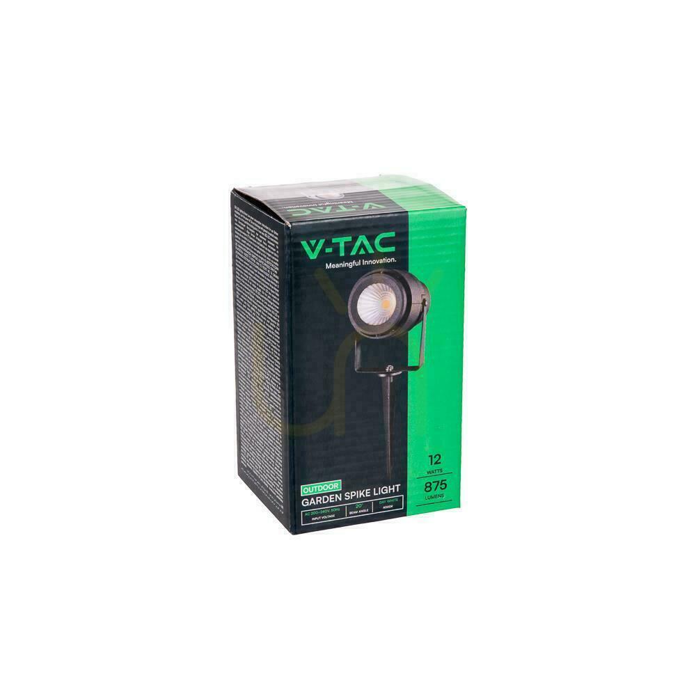 Vorschau V-TAC 12W Black VT-857 LED Driven Garden Ground Luminaire Green 720lm Farbe. V-TAC 12W Black VT-857 LED Driven Garden Ground Luminaire Green 720lm Farbe.