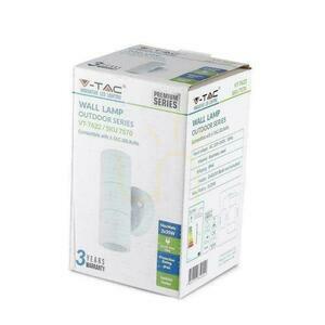 Garten-Wandleuchte V-TAC GU10 Weiß MAT IP44 Oben Unten VT-7622 small 1