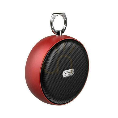Prüfen Tragbarer Bluetooth Micro USB-Lautsprecher Hochwertige 800mAh Kabel Rot V-TAC VT-6211