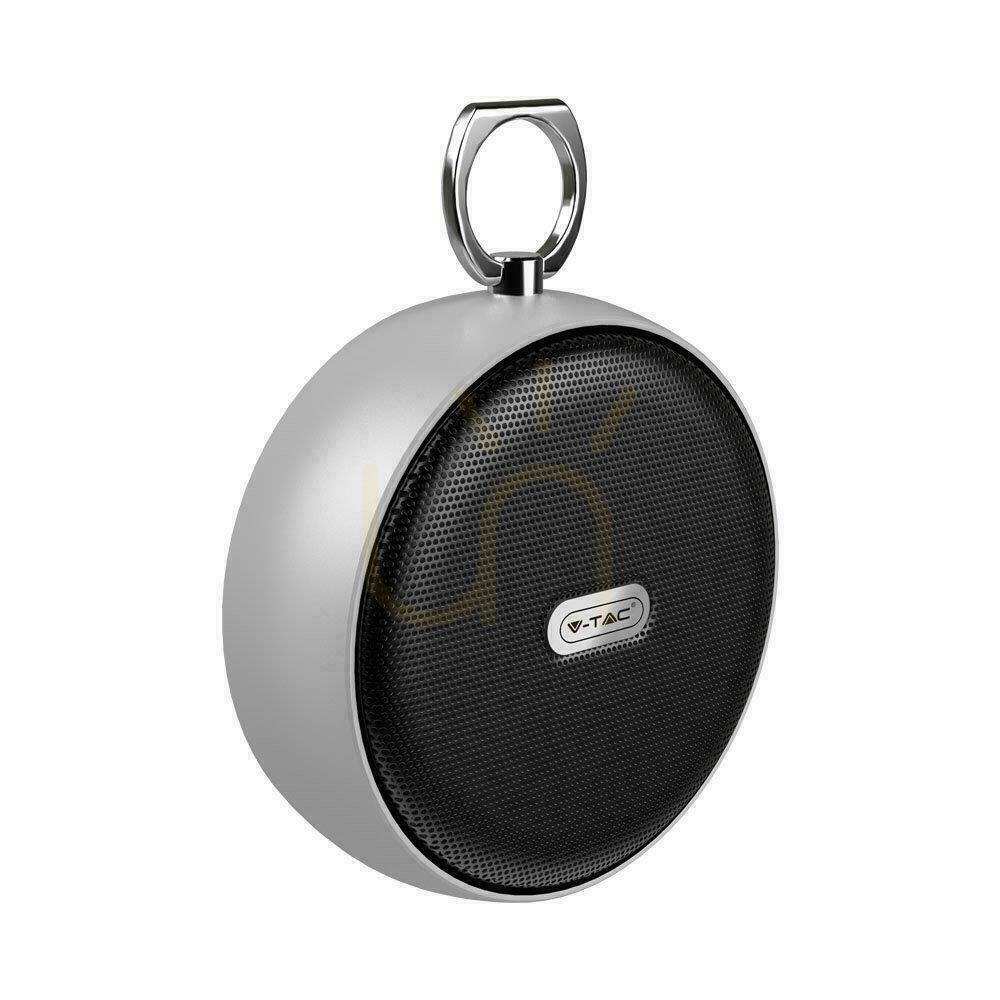 Prüfen Tragbarer Bluetooth-Micro-USB-Lautsprecher Hochwertige 800mAh Silber Kabel V-TAC VT-6211 Tragbarer Bluetooth-Micro-USB-Lautsprecher Hochwertige 800mAh Silber Kabel V-TAC VT-6211