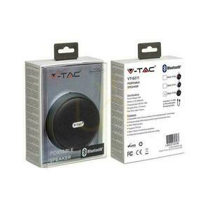 Tragbarer Bluetooth Micro USB-Lautsprecher Hochwertiges 800mAh Kabel Schwarz V-TAC VT-6211 small 1