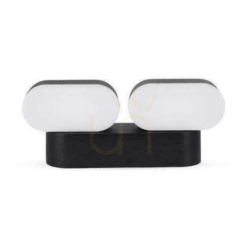 Prüfen Wandleuchte V-TAC 12W LED Schwenkbar 350st Schwarz VT-814 3000K 1100lm.