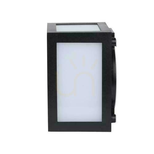 Prüfen V-TAC 12W LED-Wandleuchte IP65 Schwarz VT-822 4000K 750lm