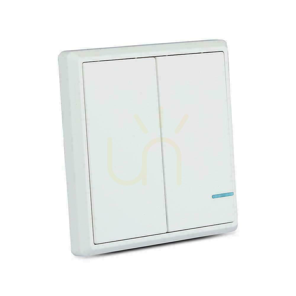 Aussicht Drahtloser IP54-Dualschalter für SKU 8458, 8459 V-TAC VT-5132 Drahtloser IP54-Dualschalter für SKU 8458, 8459 V-TAC VT-5132