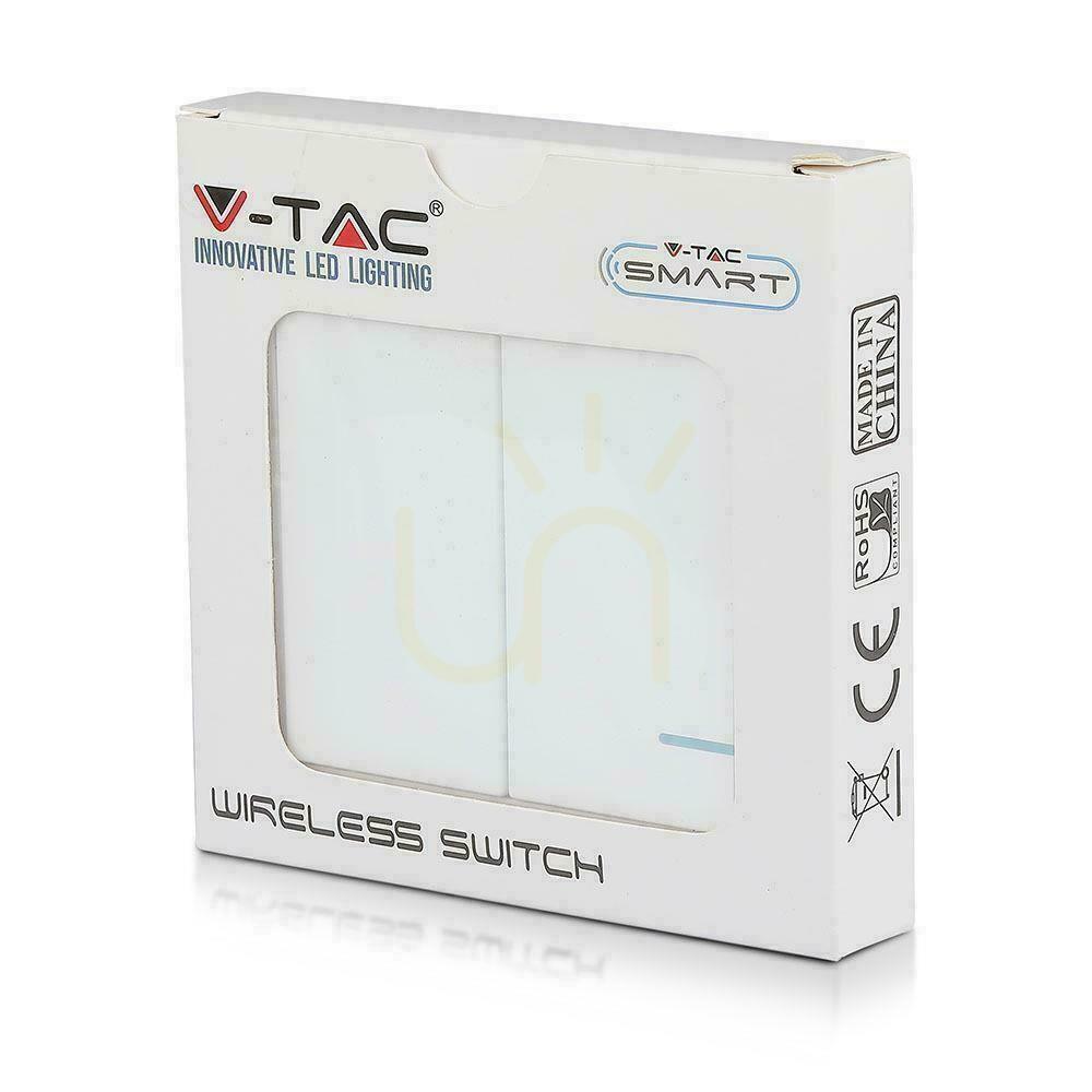 Zeige Drahtloser IP54-Dualschalter für SKU 8458, 8459 V-TAC VT-5132 Drahtloser IP54-Dualschalter für SKU 8458, 8459 V-TAC VT-5132