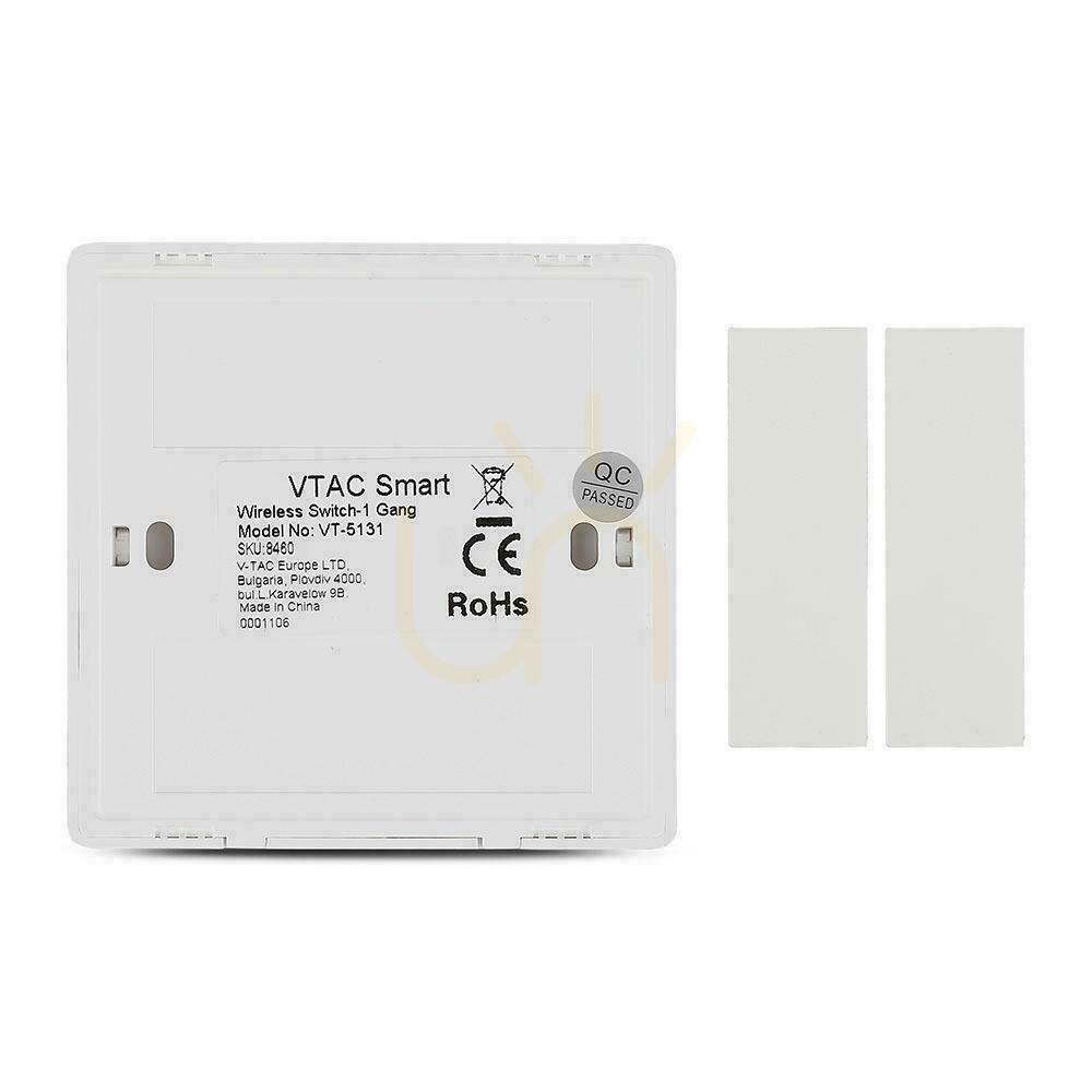 Prüfen Drahtloser IP54-Dualschalter für SKU 8458, 8459 V-TAC VT-5132 Drahtloser IP54-Dualschalter für SKU 8458, 8459 V-TAC VT-5132