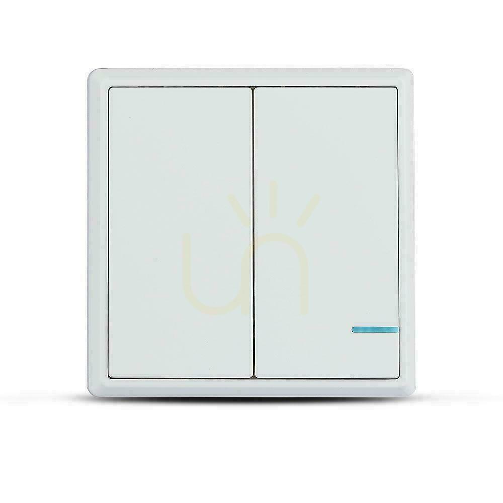 Prüfen Drahtloser IP54-Dualschalter für SKU 8458, 8459 V-TAC VT-5132 Drahtloser IP54-Dualschalter für SKU 8458, 8459 V-TAC VT-5132
