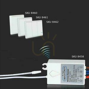 Drahtloser Dreifach-IP54-Schalter für SKU 8458, 8459 V-TAC VT-5133 6 Drahtloser Dreifach-IP54-Schalter für SKU 8458, 8459 V-TAC VT-5133 small 6
