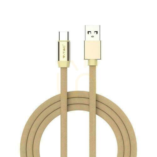 Prüfen V-TAC USB-Kabel Typ C 1M Gold Ruby Serie VT-5342