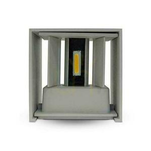 V-TAC 12W LED Top Down Adjustable Chip BRIDGELUX Grau Quadratisch IP65 VT-759-12 4000K 1100lm Wandleuchte. small 2