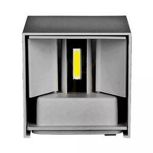 V-TAC 12W LED Top Down Adjustable Chip BRIDGELUX Grau Quadratisch IP65 VT-759-12 4000K 1100lm Wandleuchte. small 3